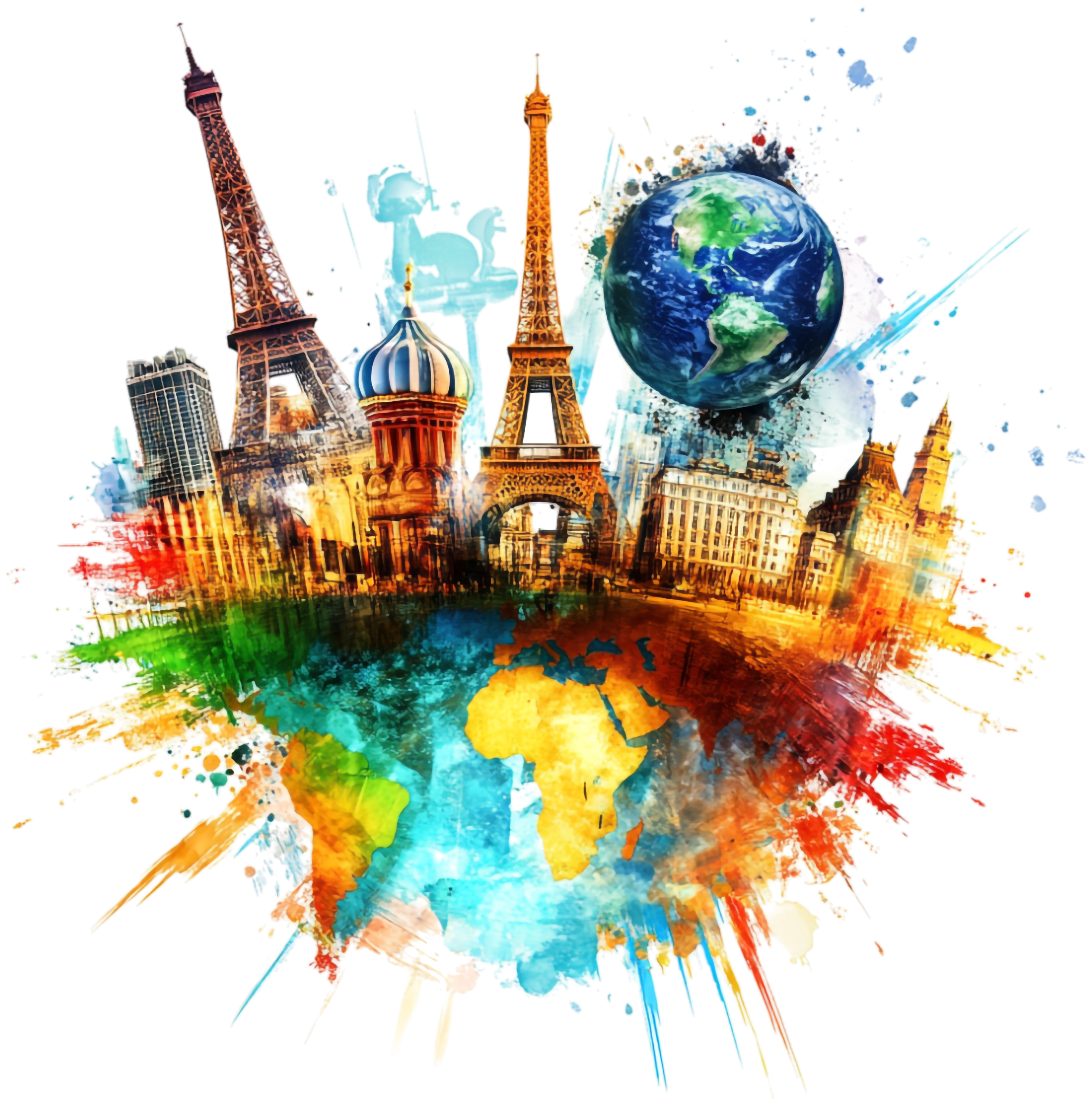 GIS Galaxy world collage